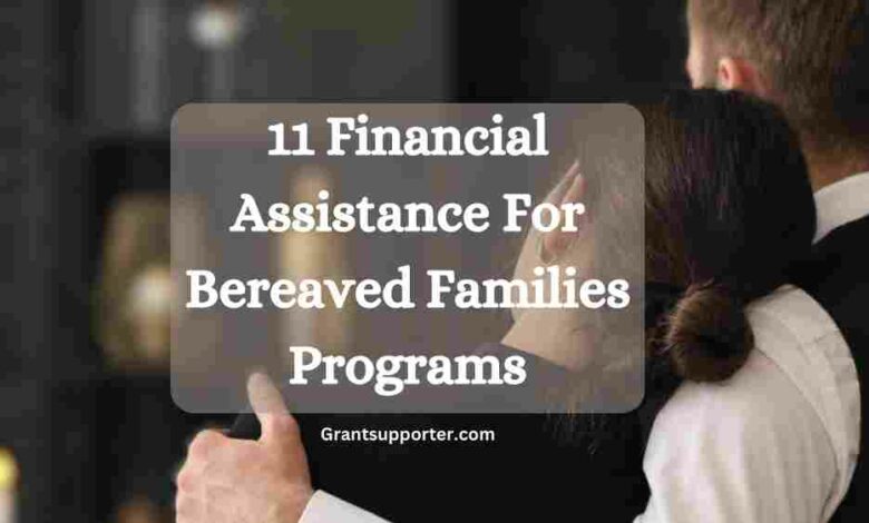 Financial Assistance For Bereaved Families