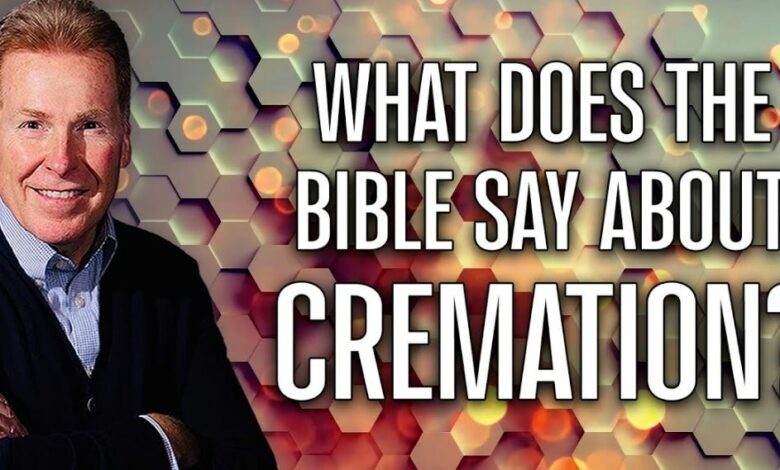 what does the bible say about cremation