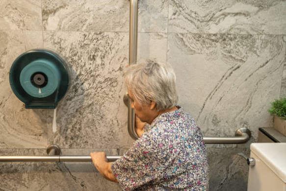 Disabled Or Elderly People Use Squat Toilets