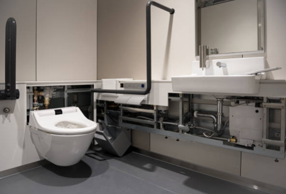 Disabled Or Elderly People Use Squat Toilets